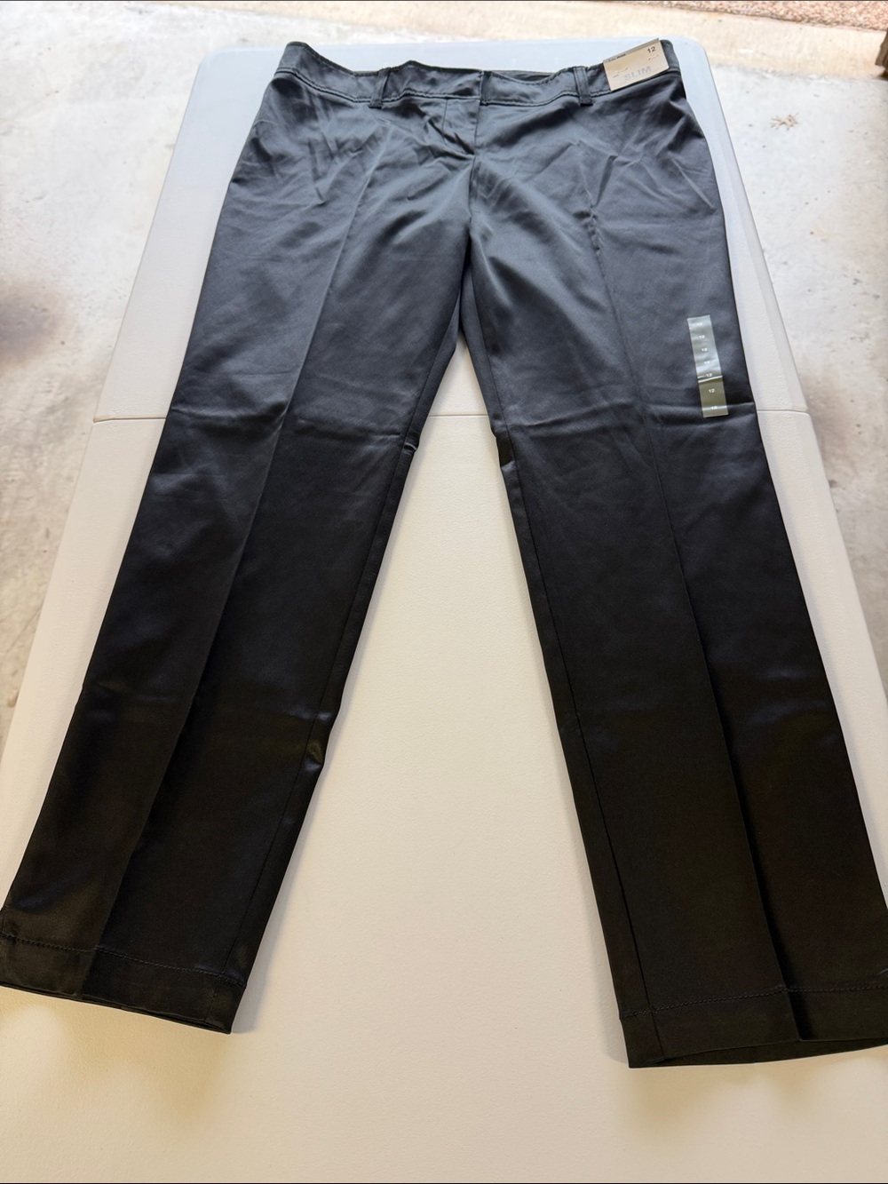 Woman’s New York & Copy Black Silk  Dress Pants, Size 12 NWT